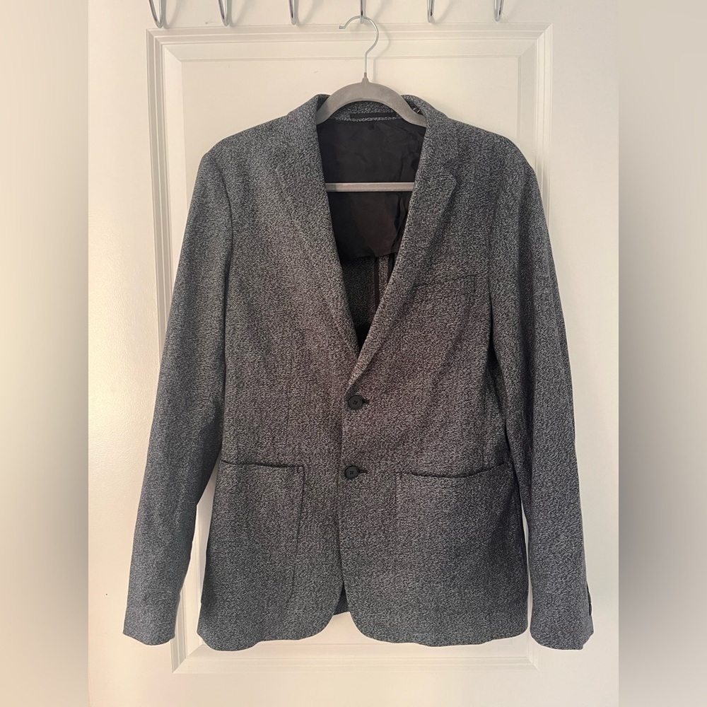 THEORY Cotton-Wool Gray Blazer - Size 38